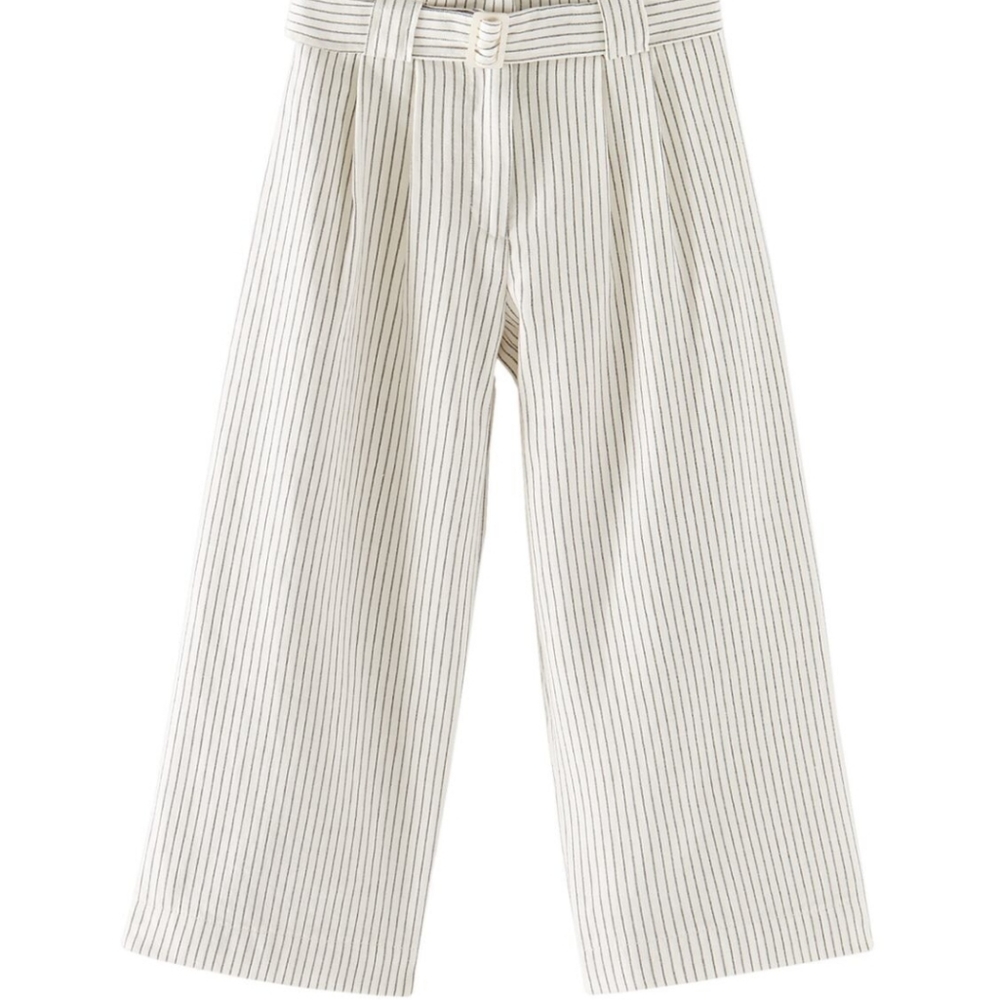 ZARA Striped Pants with Buckle - Picture 2 of 2